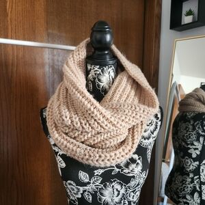 Cozy Knit Infinity Scarf Set